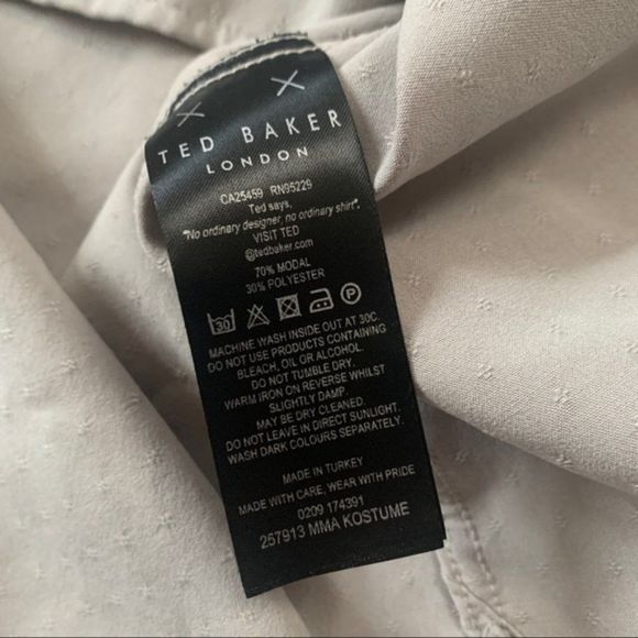 Grey Ted Baker London Short Sleeve - Picture 6 of 8